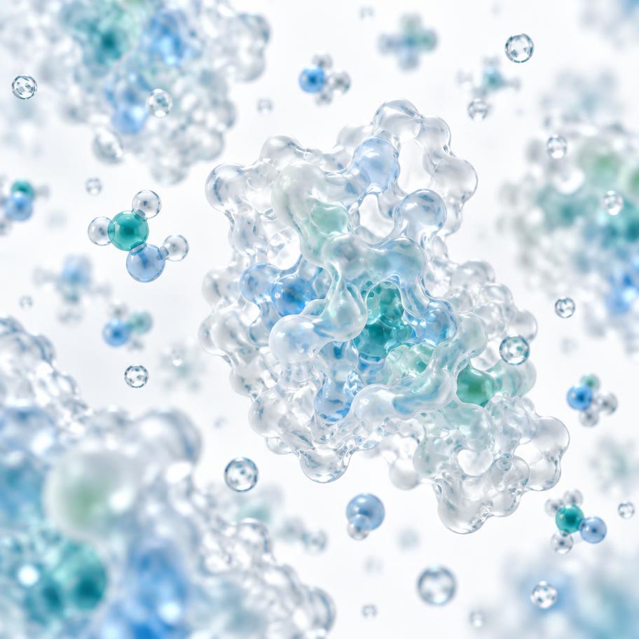 Molecular structures representing ingredient science